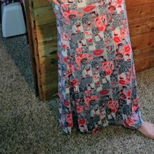 ShoSho Maxi Stretchable Fashion Print Skirt